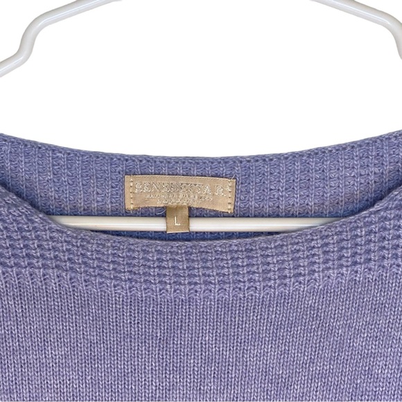 Benedetta B Sweater Cashmere Blend Periwinkle Blue L - Picture 13 of 15